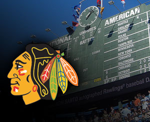 Blackhawks Play at Wrigley